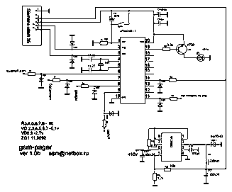 Схема охранной сигнализации на телефоне GSM